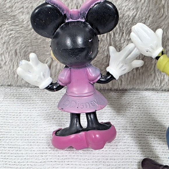 Three Disney Character PVC Mickey Mouse, Minnie Mouse, & Goofy lot - Picture 3 of 7